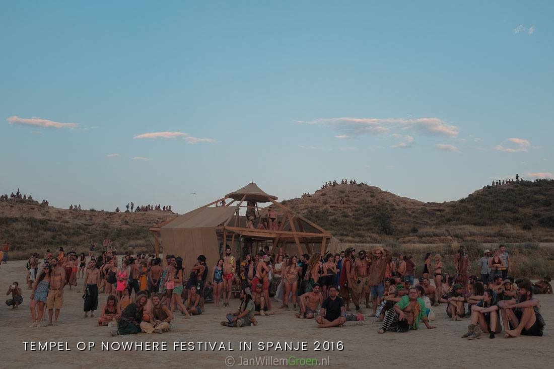 Tempel op Nowhere Festival in Spanje 2016
