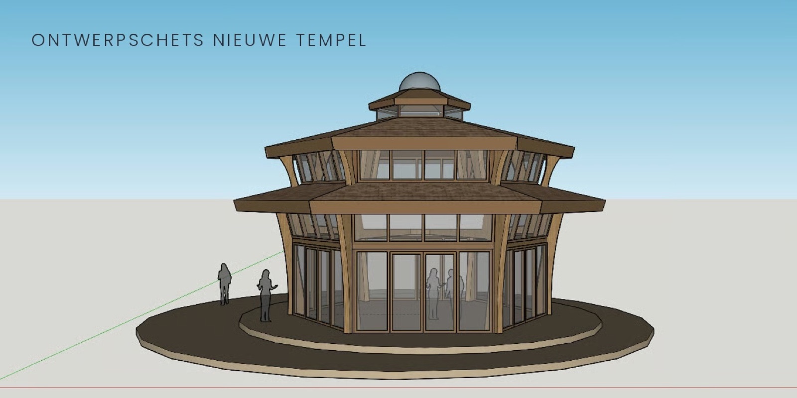 Ontwerpschets nieuwe Tempel